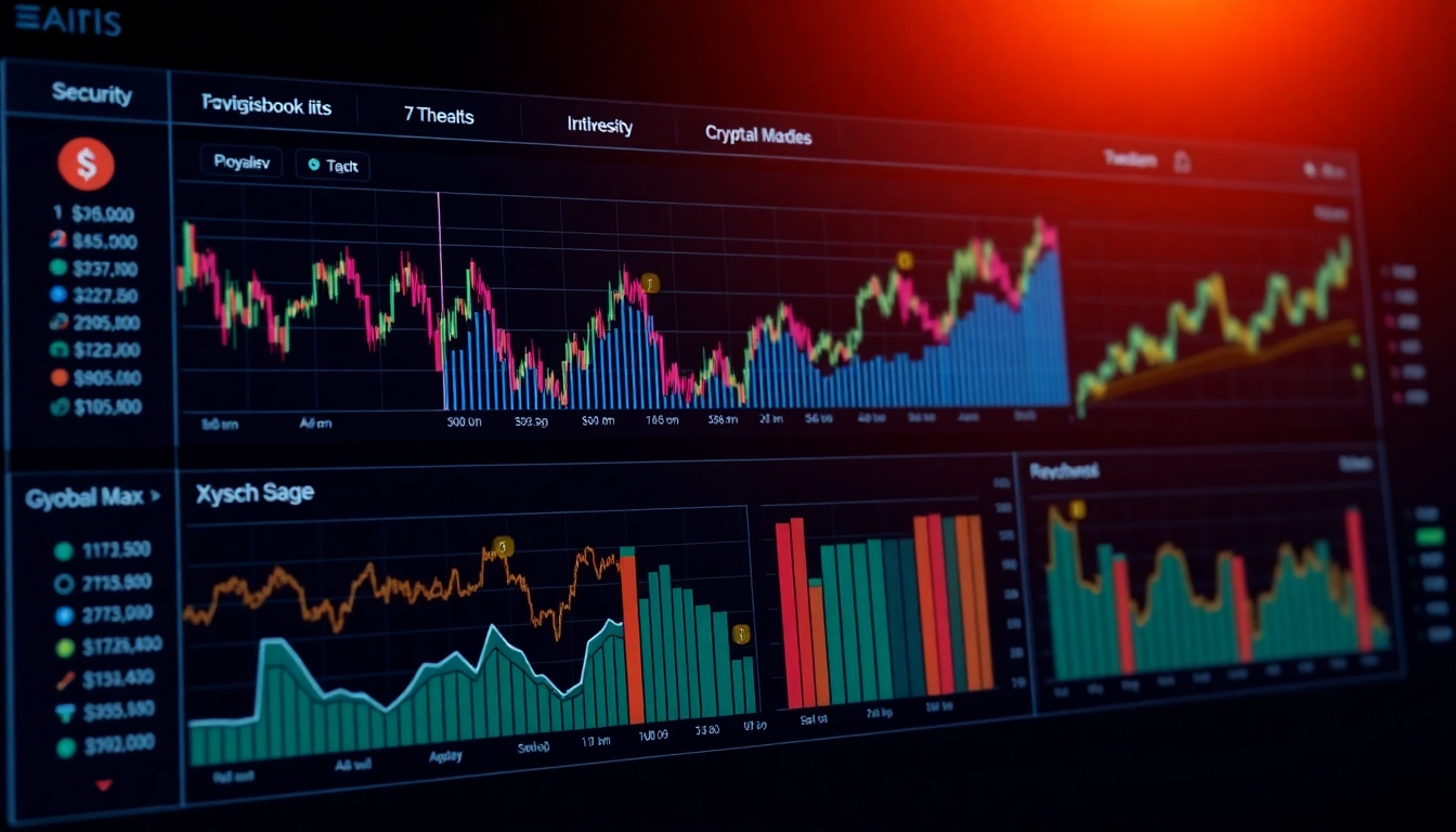 Intuitive aicoin下载 interface showcasing live crypto charts, quick download buttons, and security features for seamless trading.