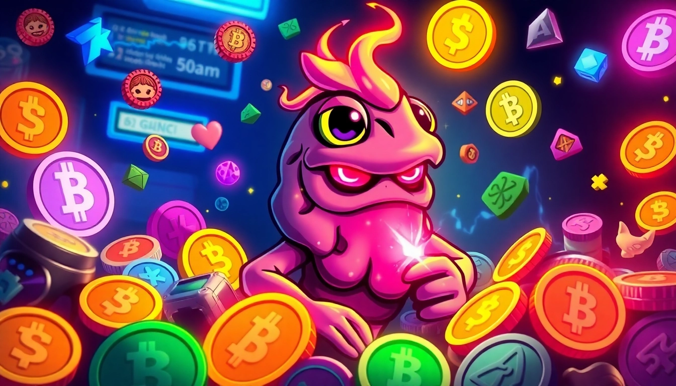 Buy Angry Pepe Fork now with vibrant meme coin imagery, gaming and blockchain features highlighted
